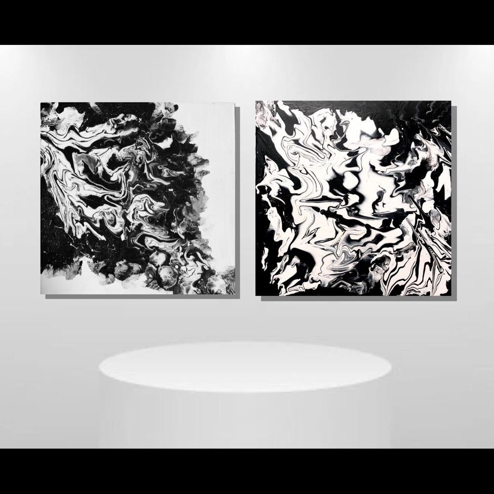 Twin flow paintings
